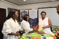 The Chief of Staff, Akosua Frema Osei-Opare, along with her family, at the Ark Foundation