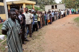 Voters In Queue