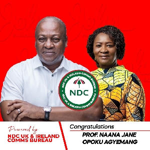 John Mahama will contest the 2024 elections with Prof. Naana Jane Opoku-Agyemang as his running mate