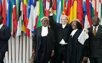 Marietta Brew Appiah Oppong in the court room of the International Tribunal of the law of the Sea