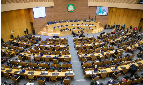 African heads of state attend the 35th Ordinary Session of the AU Assembly in  Addis Ababa, Ethiopia