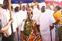 President Akufo-Addo was given the stool name Nii Kwaku Ablade Okogyeaman I