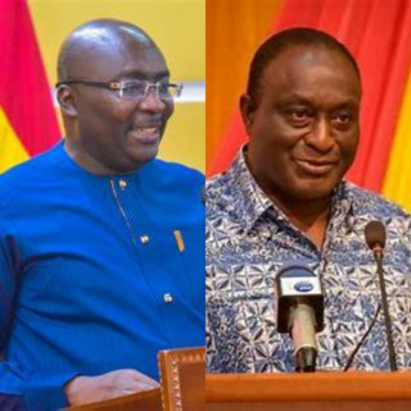 Vice President Dr Mahamudu Bawumia (L), Former Trade and Industry, Alan Kyerematen