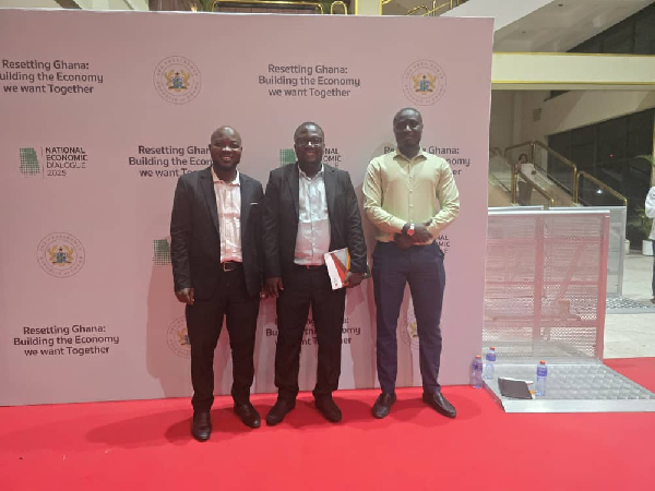 IFRIG directors Geoffrey Yusif (L), Shaibu Ali (M) and Musah Ismaila Maiga at the NED
