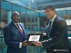 Dr. Mahamudu Bawumia and  Nikhil Rathi CEO and Director of International Development of LSE,