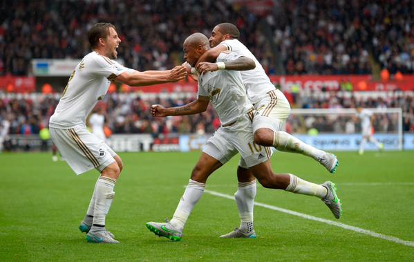 Andre Ayew in celebration