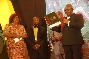 President Akufo-Addo launching AGI's Captains of Industry book