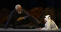 Morgan Freeman took part in the Qatar World Cup opening ceremony