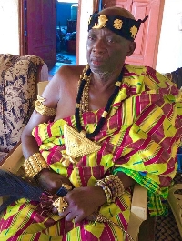 Nana Ottupre Kwagyan, the chief of Kubease