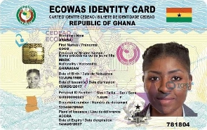 A prototype of the Ghana Card