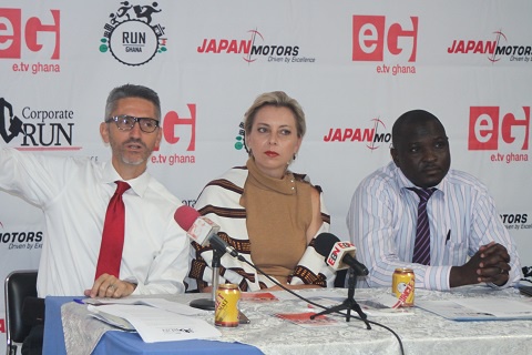 Mr. Kalmoni-CEO of Silver Star (left), Melanie Botha-COO of e.TV Ghana (middle), Abdul Rahaman Osman