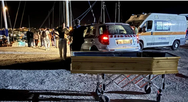 The bodies of the girls were taken to the southern Italian island of Lampedusa