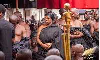 Otumfuo destooled Nana Adutwuwaa Bonin II (middle) for violating the sacred great oath