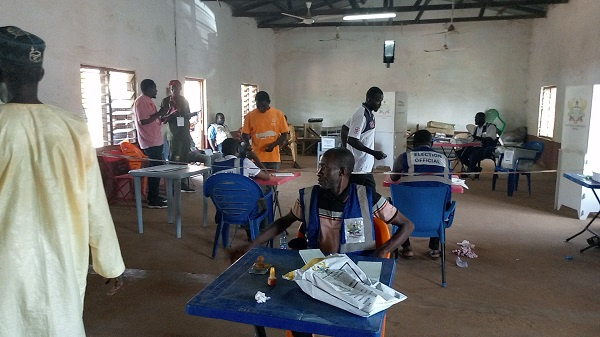 A voting centre in the North East Region