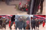 Screenshots from a video from the scene of the incident