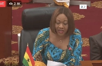 The chairperson of the Electoral Commission of Ghana, Jean Mensa