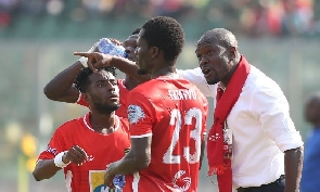CK Akonnor, former Kotoko coach giving orders to his boys