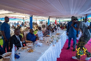 Blacko performs for Akufo-Addo and ministers