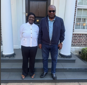 Vice President Naana Jane Opoku-Agyemang with President Mahama