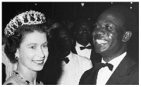Osagyefo Dr. Kwame Nkrumah and Queen Elizabeth II