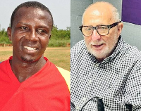 Ex-Hearts of Oak captain Amankwah-Mireku and former club CEO Harry Zakour