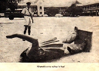 Dr. Kwame Nkrumah's statue was destroyed in the coup