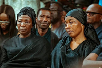 The wives of Daddy Lumba: Akosua Serwaa (L) with Priscilla Ofori (aka 'Odo Broni')