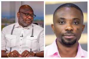 Dr Randy Abbey [L] and Miracles Aboagye