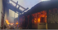 A devastating fire brought down about 96 shops at the Kasoa New Market