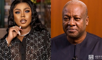 Afia Schwarzenegger and John Mahama