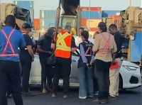 Some individuals spotted at Tema Harbour are said to be INTERPOL officials