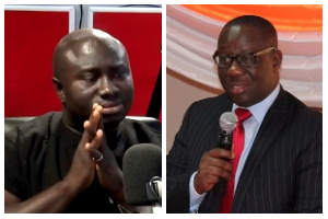 A photo collage of Paul Yandoh and Ernest Thompson
