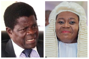 A photo collage of Kwaku Ansa-Asare and Gertrude Torkornoo