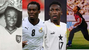 L-R Baba Yara, Essien, Baba Rahman and Ali Jarrah had careers that were stolen by injuries