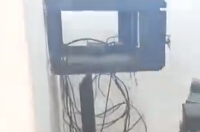 CCTV cables were dismantled