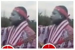 Watch as fetish priest storms illegal mining site, destroys equipment over polluted river