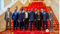 Dr John Abdulai Jinapor, among other stakeholders in a photograph