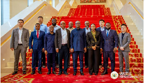 Dr John Abdulai Jinapor, among other stakeholders in a photograph