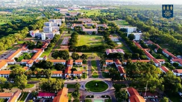 An ariel view of the university of Ghana