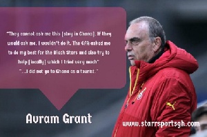 Grant says it wasn't obligatory for him to stay in Ghana