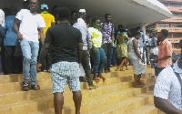Over 200 applicants have besieged the a GCB Bank in Kumasi to get registered