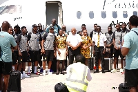 Black Stars have arrived in Kumasi