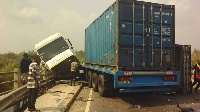 File photo: Accident on Kumasi-Accra road