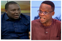 According to Owusu (L), he has challenged Dr Domfeh (R) to meet him in person and fight