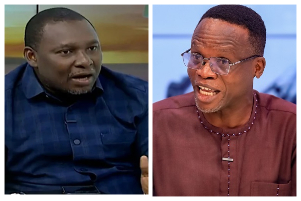 According to Owusu (L), he has challenged Dr Domfeh (R) to meet him in person and fight