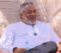 Jerry John Rawlings was Ghana's first president under the fourth republic