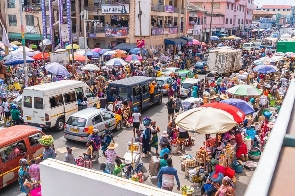 A market in Ghana