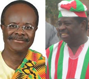 Dr Papa Kwesi Nduom[L] and  Dr Abu Sakara