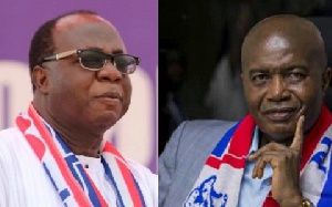 NPP National Chairman, Freddie Blay and four-time failed National Chairman Aspirant, Stephen Ntim