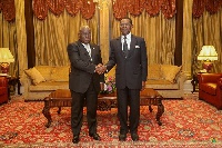 President Nana Addo Dankwa Akufo-Addo with President Teodoro Obiang Nguema Mbasogo